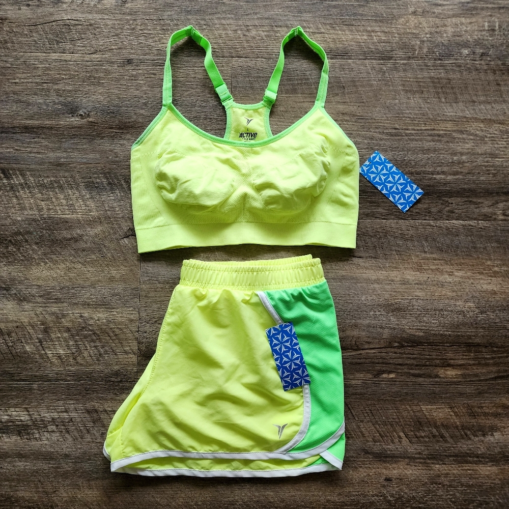 NWT Running Shorts/Bra